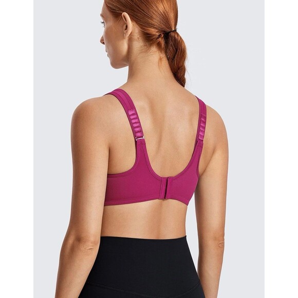 SYROKAN Women's Max Control Underwire Sports Bra High Impact Plus Size #423 - Picture 4 of 12